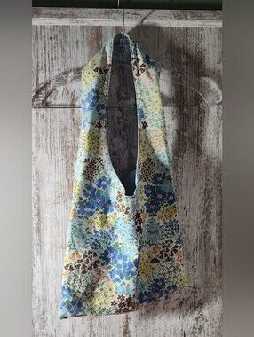 Handmade Hobo Tote Bag Floral Design Hippy Fabric Print Million Flowers 🌼 🌸